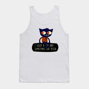 Night In The Woods I Sleep a Lot and Sometimes Eat Pizza Mae Borowski Tank Top